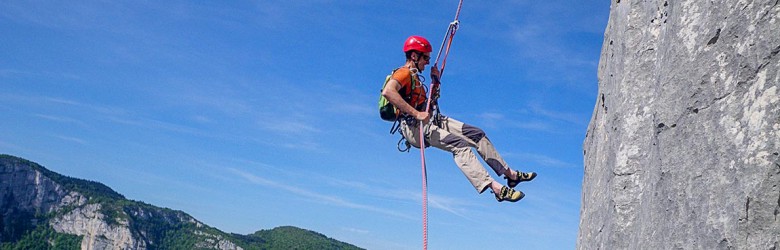 Stage d'escalade grandes voies sur la falaise de Presles