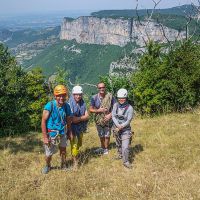 Fin de journée Stage d'escalade grandes voies sur la falaise de Presles