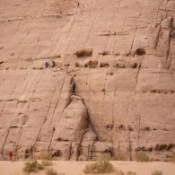 Un exemple de voie facile en Jordanie Escalade en Jordanie