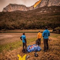 Zone d’atterrissage dans les Gorges de la Bourne Base-jump