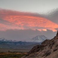 Fin de journée à Bishop, Etas-Unis