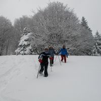 Noin loin du belvédère de Patente Balade en raquettes