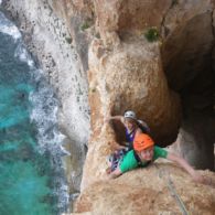 Sardaigne:Ad et Dom dans la voie Zanahoria proche de Cala Gonone