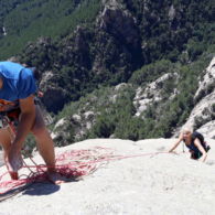 Corse le Dos de L'Eléphant Ad et Dom, dernière longueur , 2019