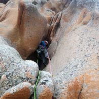 Corse, Capu d'Ortu, Le Chantier, avant-dernière longueur 6b, septembre 2020