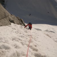 Grand Capucin: couloir d'accès Grand Capucin