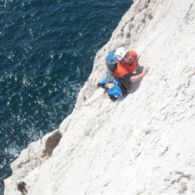 les Calanques, secteur Rumpe Cuou, voie Arts Perdus, longueur en 6a+